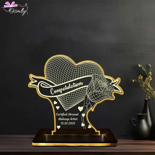 Congratulation 3d Illusion Lamp